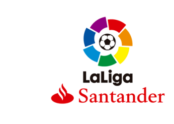 La liga santander logo before after