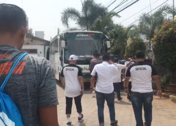 Cilegon United vs Persiraja; Bus Rombongan Dikawal Brimob