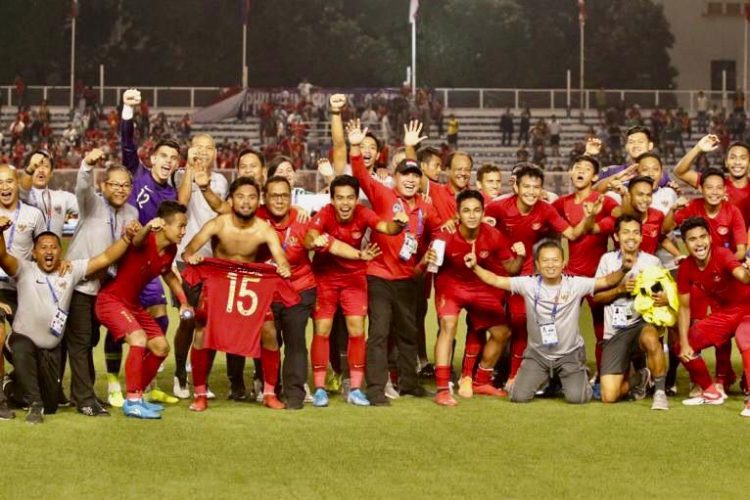 Sea games menang dramatis atas myanmar indonesia masuk final