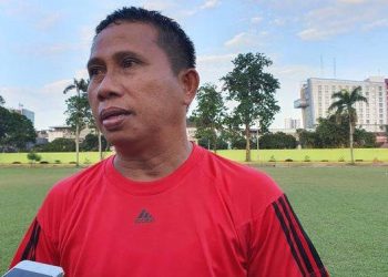 Ujicoba duel persiraja vs medan dihelat pada 21 februari