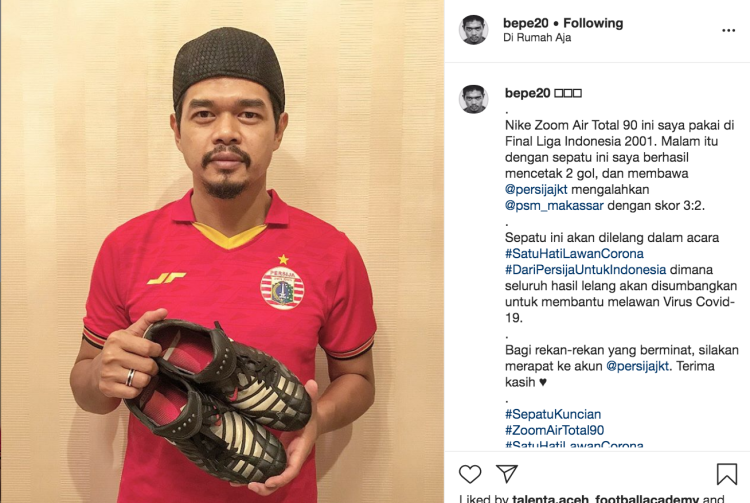 Bambang Pamungkas, Lelang Sepatu