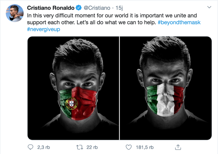 Ronaldo, Corona, Martunis
