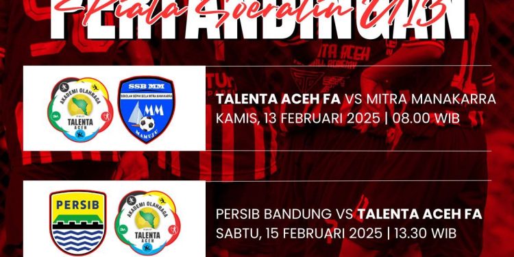Jadwal Tanding Talenta FA di Putaran Nasional Piala Soeratin U-13