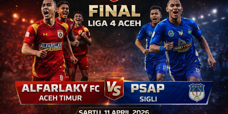 Final Liga 4 Aceh: Alfarlaky FC vs PSAP Sigli, Duel Dua Tim Tak Terkalahkan