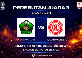 Liga 4: PSGL Gayo Lues vs Kuala Nanggroe FC Berebut Harga Diri