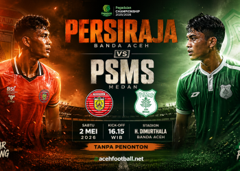 Usai Jatuh Sanksi, Duel Persiraja vs PSMS Dimajukan ke Sore Hari