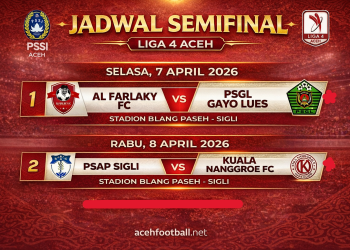 Semifinal Liga 4 Aceh: Empat Tim Terbaik Berebut Tiket Final di Sigli