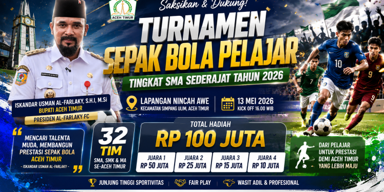 Aceh Timur Gelar Turnamen Pelajar Cari Bibit untuk Popda