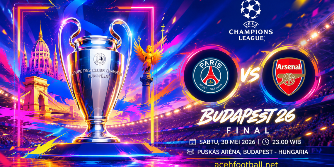 PSG Vs Arsenal di Budapest, Perebutan Gelar atau Sejarah Baru?