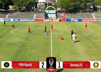 Unaaha FC Kalah Dramatis, PSN Ngada Cetak Gol Menit 90+4