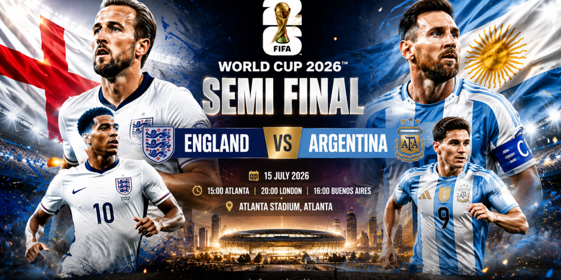 Duel Bersejarah! Inggris Tantang Argentina Rebut Tiket Final