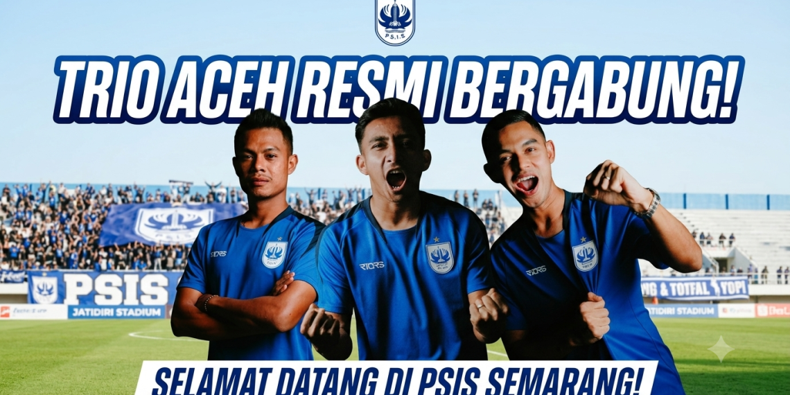Tiga Putra Aceh Bersatu di Markas PSIS Semarang