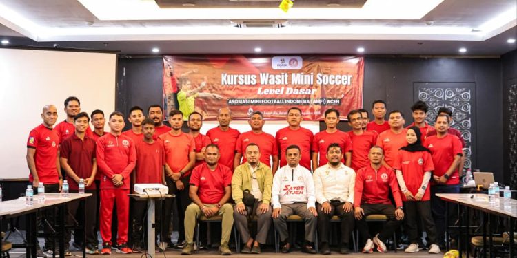 24 Peserta Ikuti Kursus Wasit Mini Soccer AMFI Aceh
