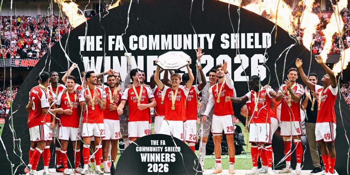 Arsenal Libas Man City, Angkat Trofi Community Shield ke-18